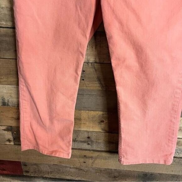Levi Strauss Signature Peach Denim Crops Size 6 - Picture 5 of 10